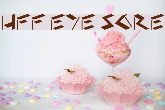 HFF Eye Sore Font examples