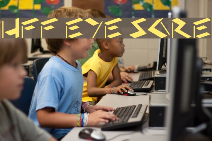 HFF Eye Sore Font examples