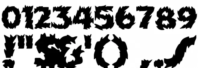 HFF Fire Dancer Font OTHER CHARS