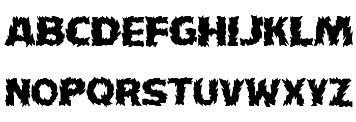 HFF Fire Dancer Font LOWERCASE