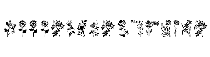 HFF Floral Stencil  नि: शुल्क फ़ॉन्ट्स डाउनलोड