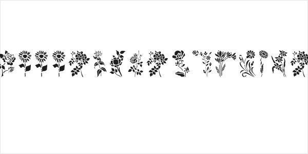 HFF Floral Stencil Logo