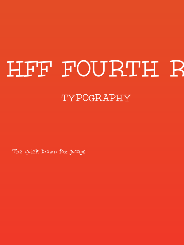 HFF Fourth Rock Poster