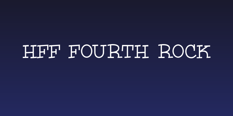 HFF Fourth Rock Social Header