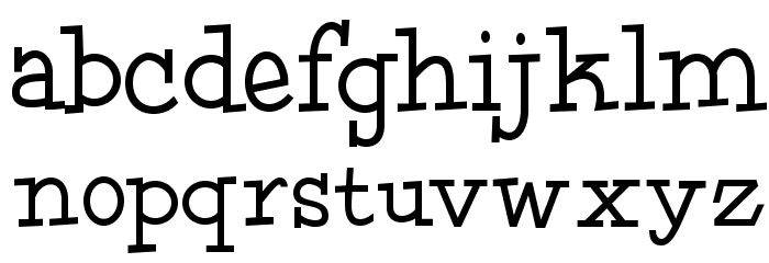 HFF Fourth Rock Font LOWERCASE