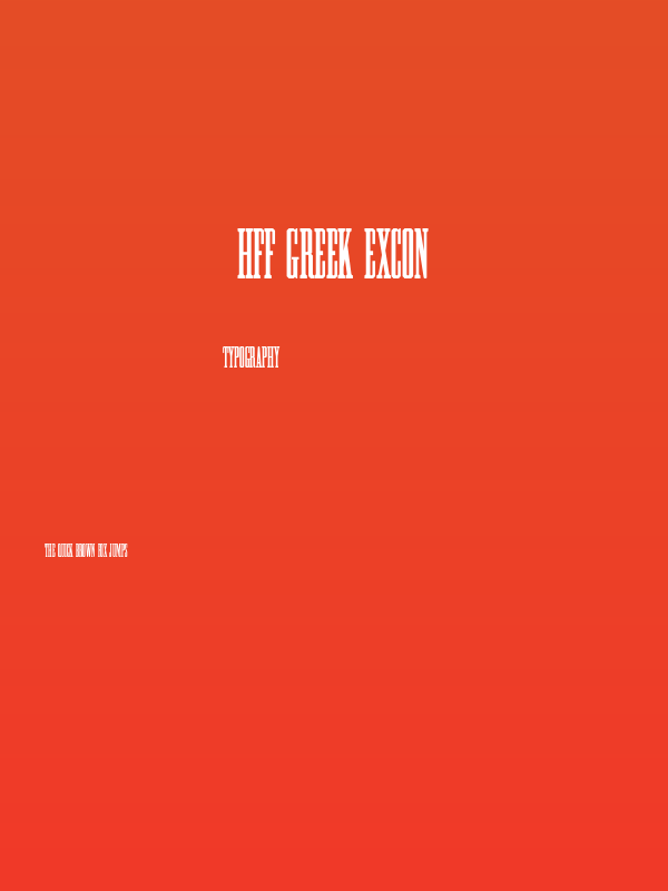 HFF Greek ExCon Poster