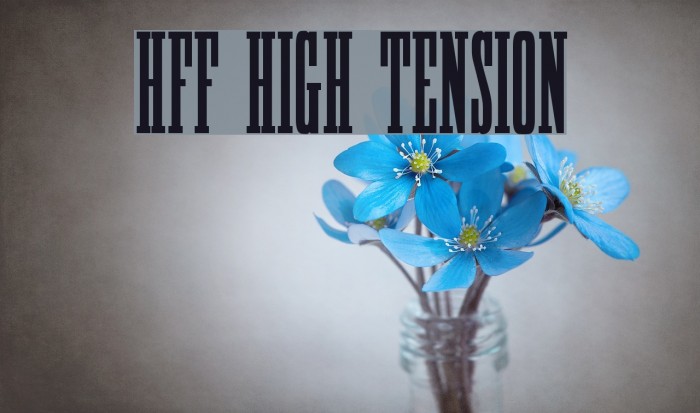 HFF High Tension Font examples
