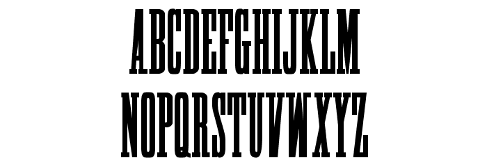 HFF High Tension Font LOWERCASE
