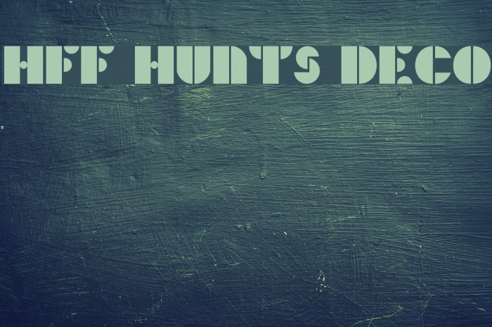 HFF Hunts Deco لخطوط تنزيل examples