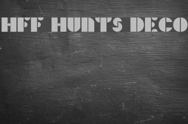 HFF Hunts Deco خط examples