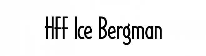 HFF Ice Bergman  les polices de caractères gratuit tlcharger