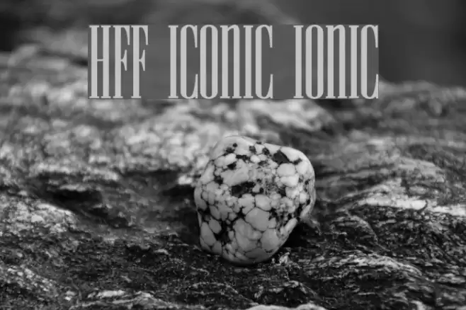 HFF Iconic Ionic Font examples