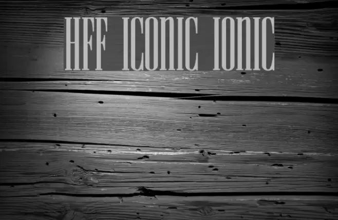 HFF Iconic Ionic Font examples