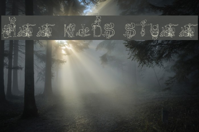 HFF Kids Stuff Font examples