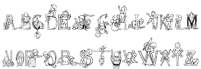 HFF Kids Stuff Font LOWERCASE