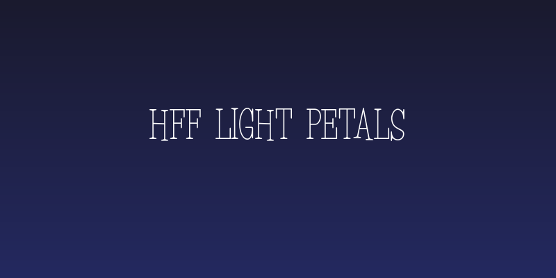 HFF Light Petals Social Header