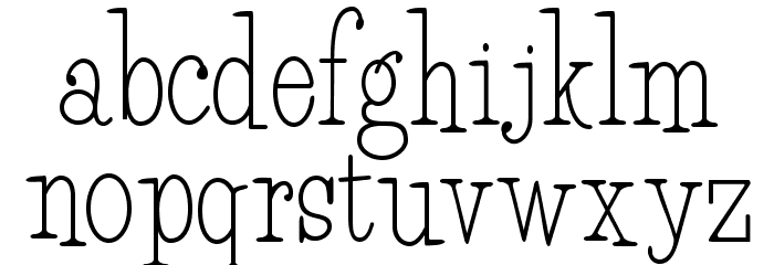 HFF Light Petals Font LOWERCASE