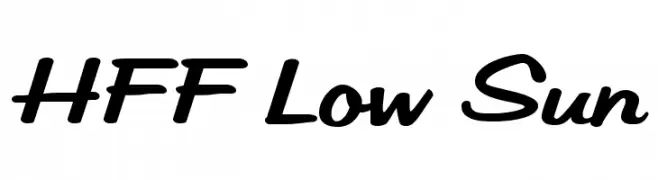 HFF Low Sun  baixar fontes gratis