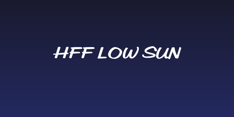 HFF Low Sun Social Header