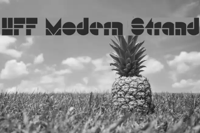 HFF Modern Strand Font examples