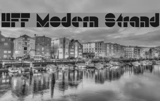 HFF Modern Strand Font examples