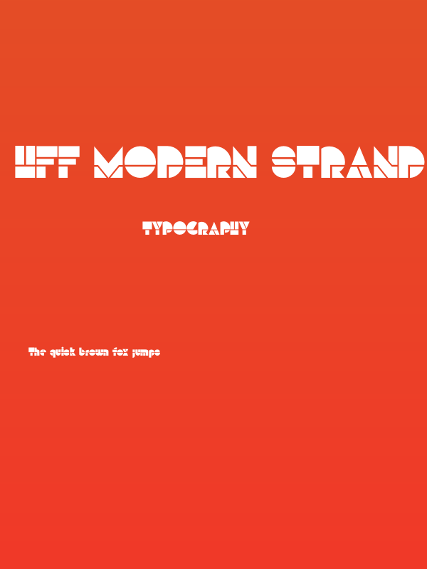 HFF Modern Strand Poster
