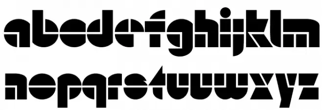 HFF Modern Strand Font LOWERCASE