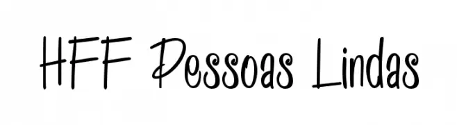 HFF Pessoas Lindas  baixar fontes gratis