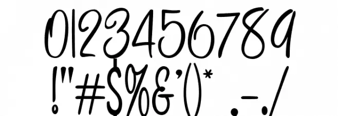 HFF Pessoas Lindas Font OTHER CHARS