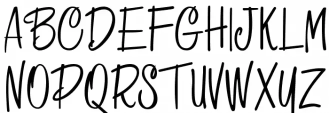 HFF Pessoas Lindas Schriftart Groß