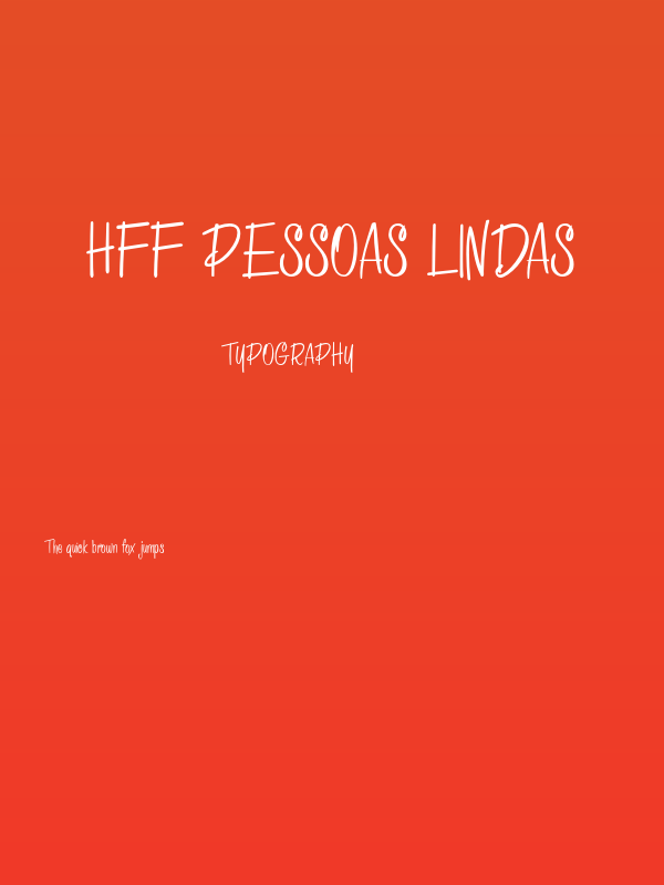 HFF Pessoas Lindas Poster