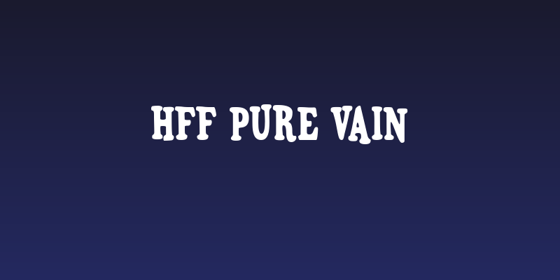 HFF Pure Vain Social Header