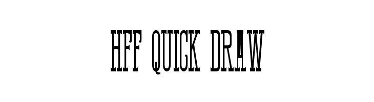 HFF Quick Draw Font