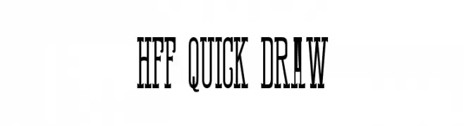 HFF Quick Draw  les polices de caractères gratuit tlcharger