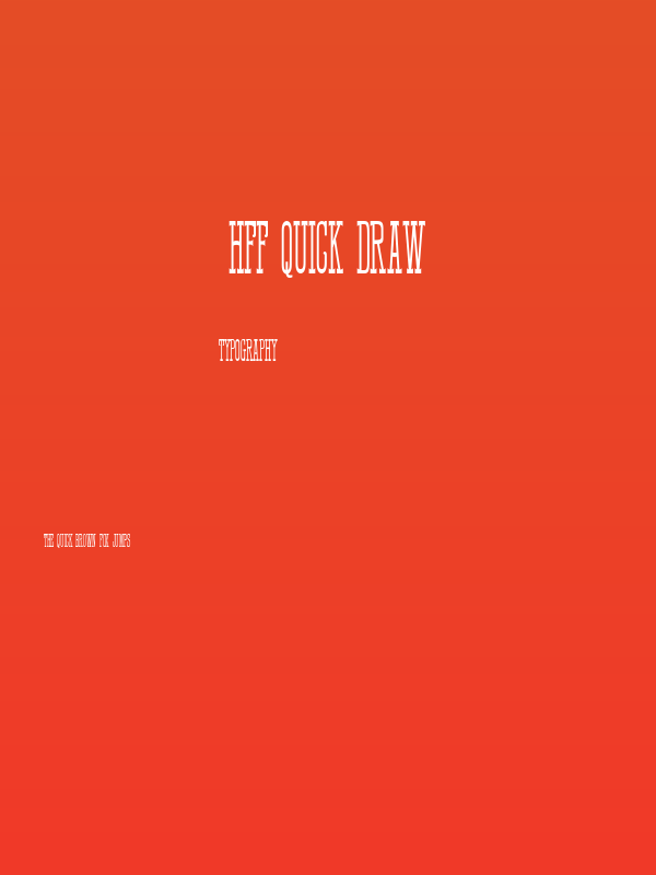 HFF Quick Draw Poster