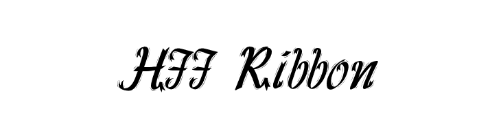 HFF Ribbon Font