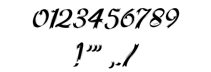 HFF Ribbon Font OTHER CHARS