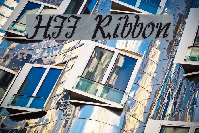 HFF Ribbon Font examples