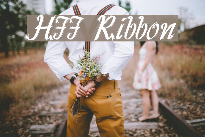 HFF Ribbon Font examples
