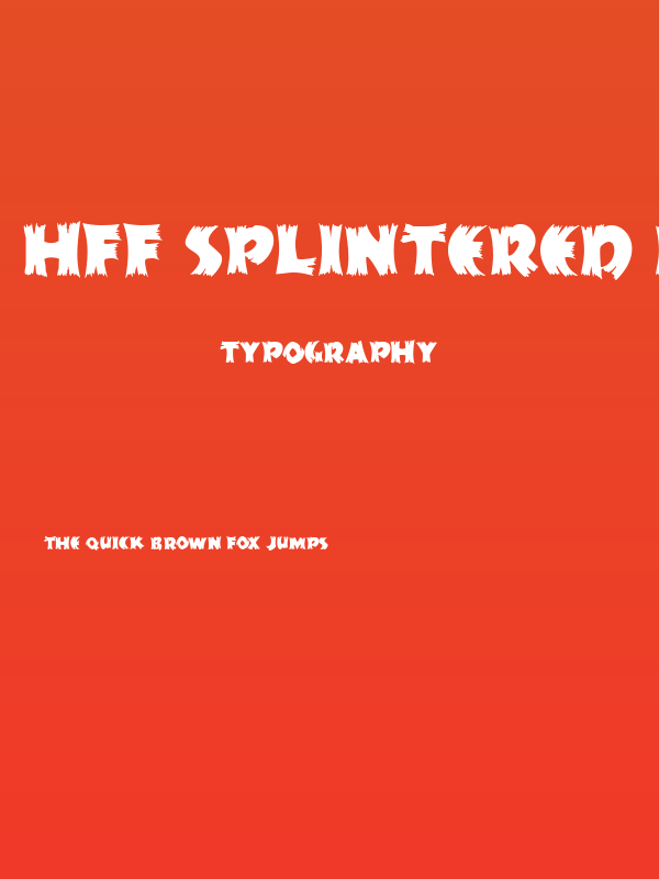 HFF Splintered Dream Poster