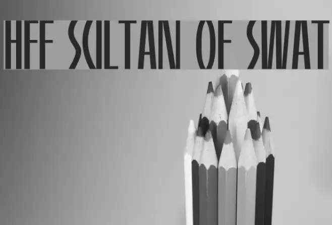 HFF Sultan of Swat フォント examples