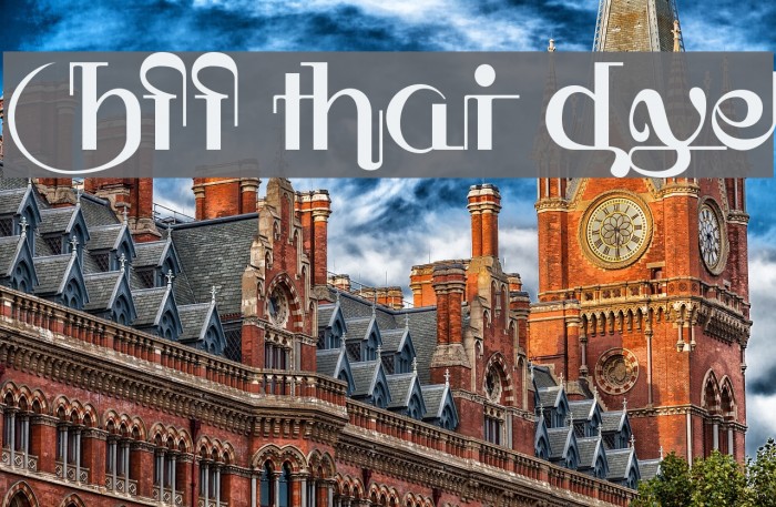 HFF Thai Dye Example 1