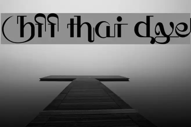 HFF Thai Dye Font examples