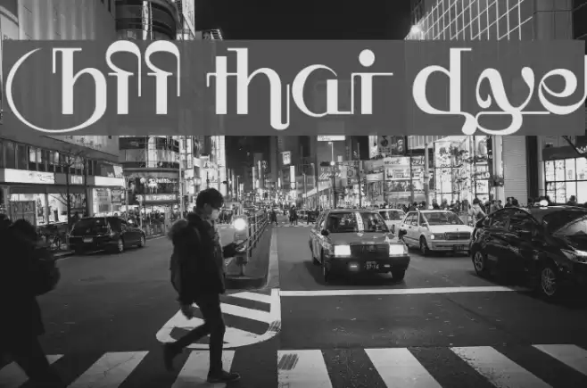 HFF Thai Dye Font examples