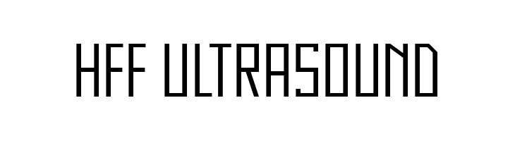 HFF Ultrasound  Frei Schriftart Herunterladen