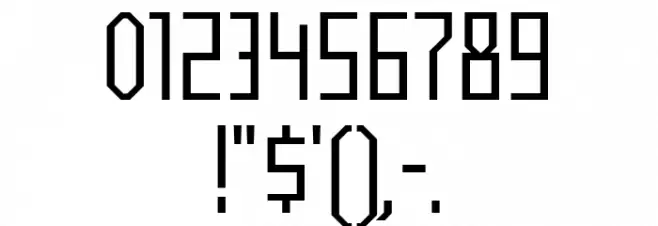 HFF Ultrasound Font OTHER CHARS