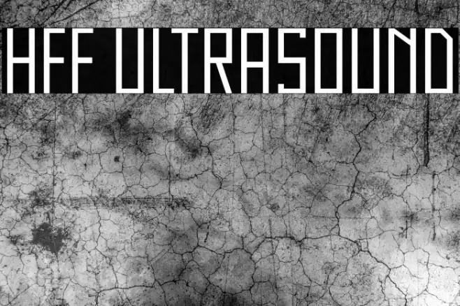 HFF Ultrasound Font examples
