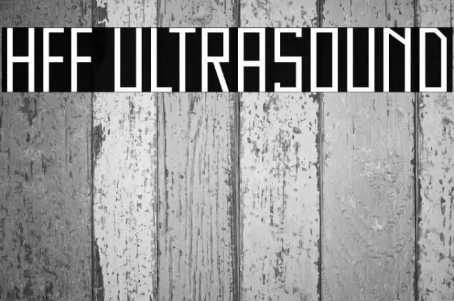 HFF Ultrasound Font examples