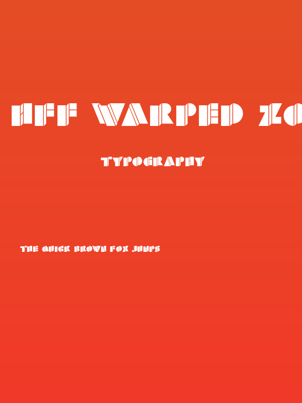 HFF Warped Zone Poster