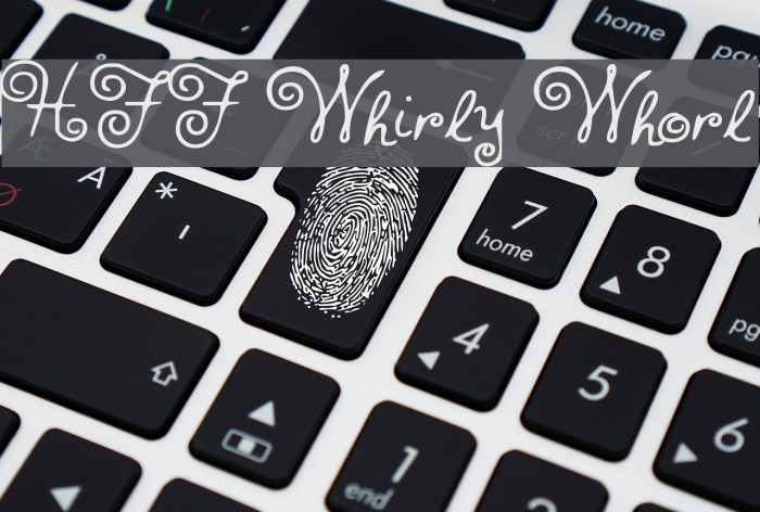 HFF Whirly Whorl Font examples
